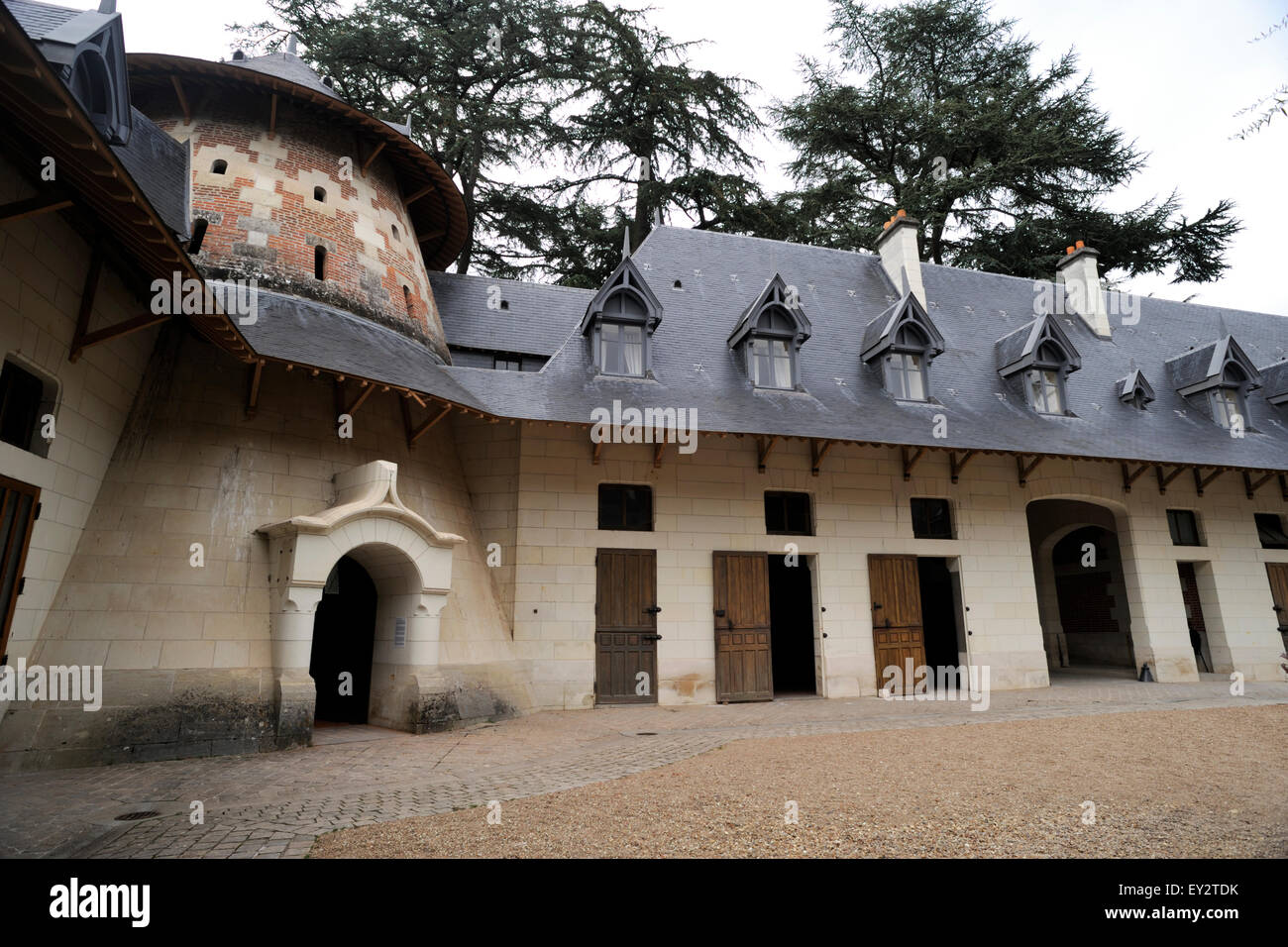 Frankreich, Loire-Tal, Schloss Chaumont, alte Ställe Stockfoto