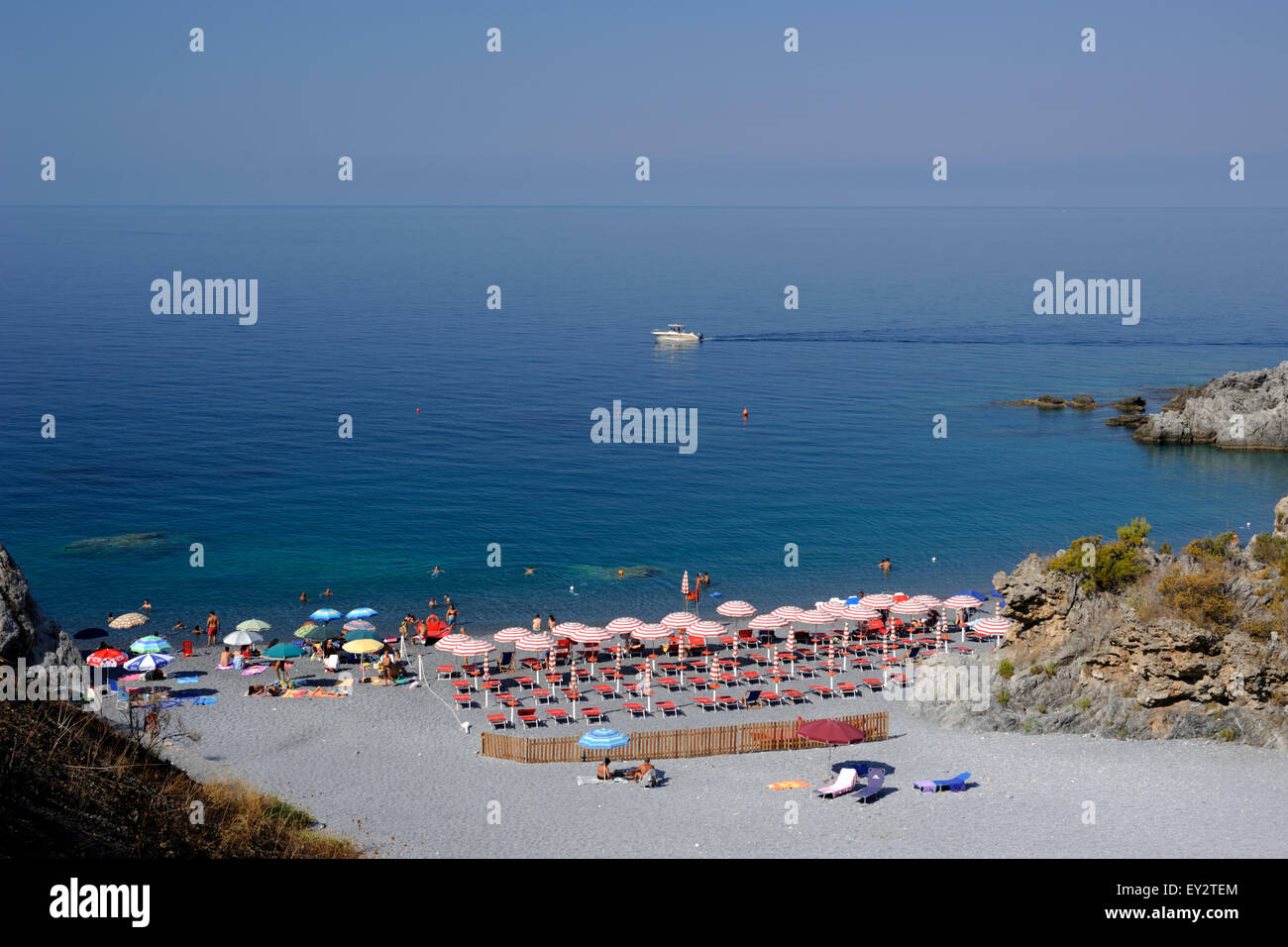 Italien, Basilikata, Marina di Maratea, Playa Santa teresa Stockfoto