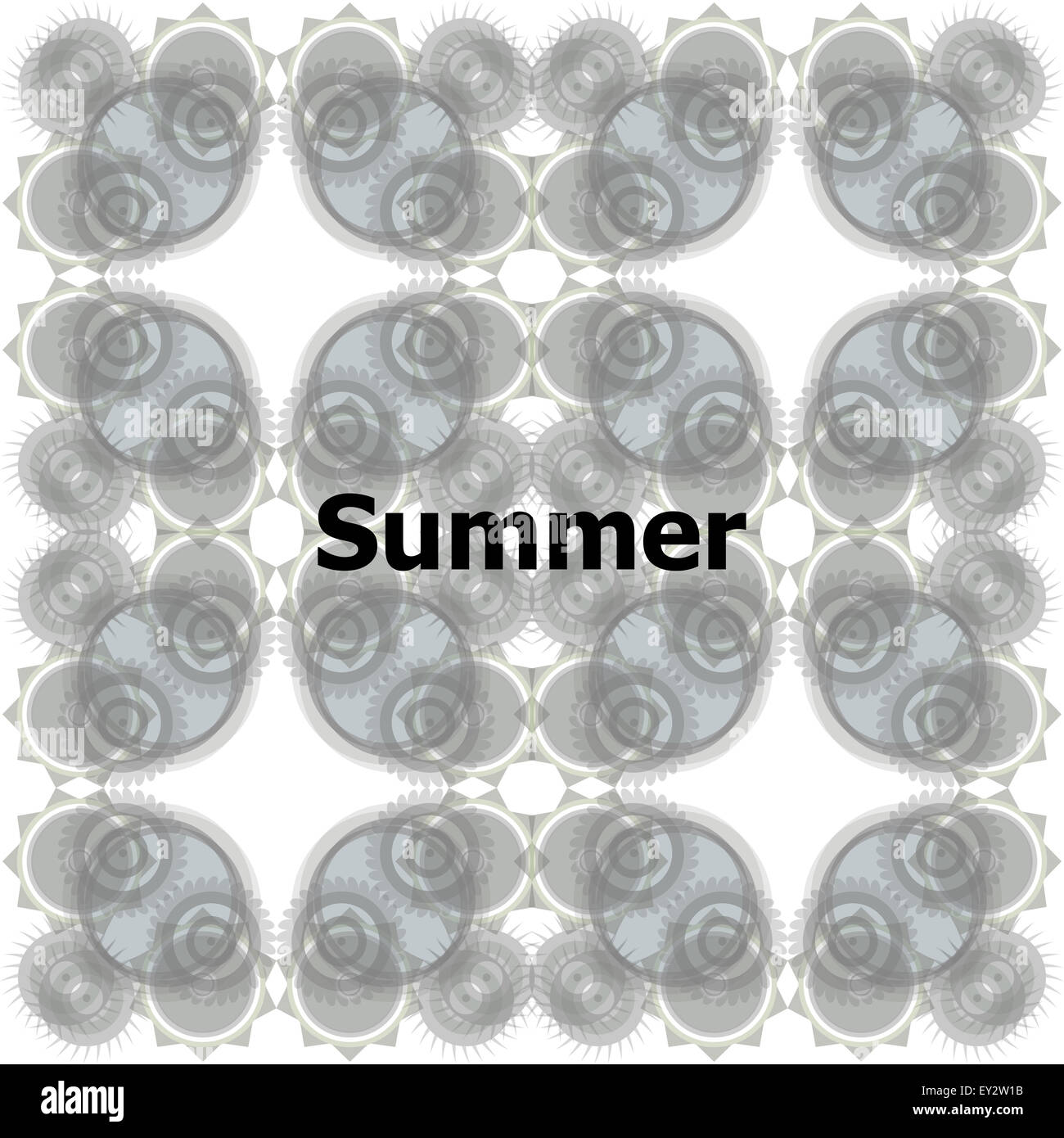 Sommer-Wörter auf abstrakt Stockfoto