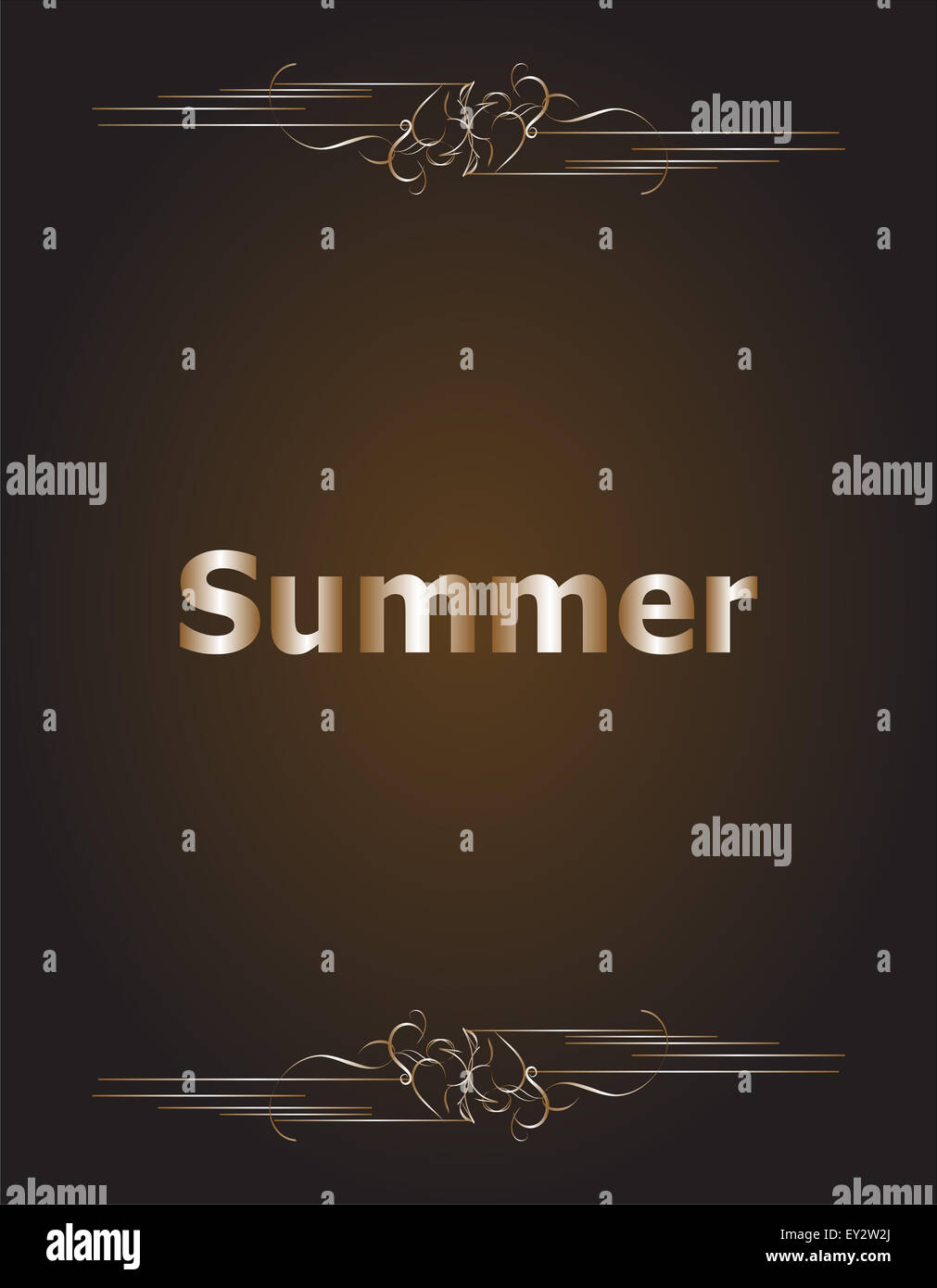 Elemente für Sommer kalligrafischen Designs. Vintage Schmuck. Alles für den Sommerurlaub Stockfoto