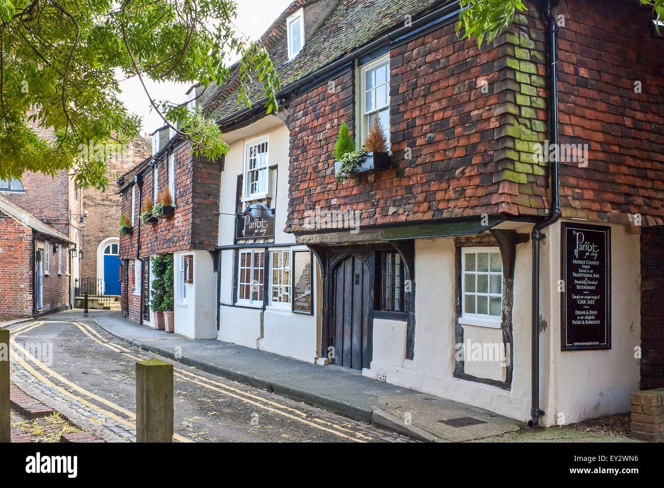 Die berühmten Parrot Pub in Canterbury Kent UK Stockfoto