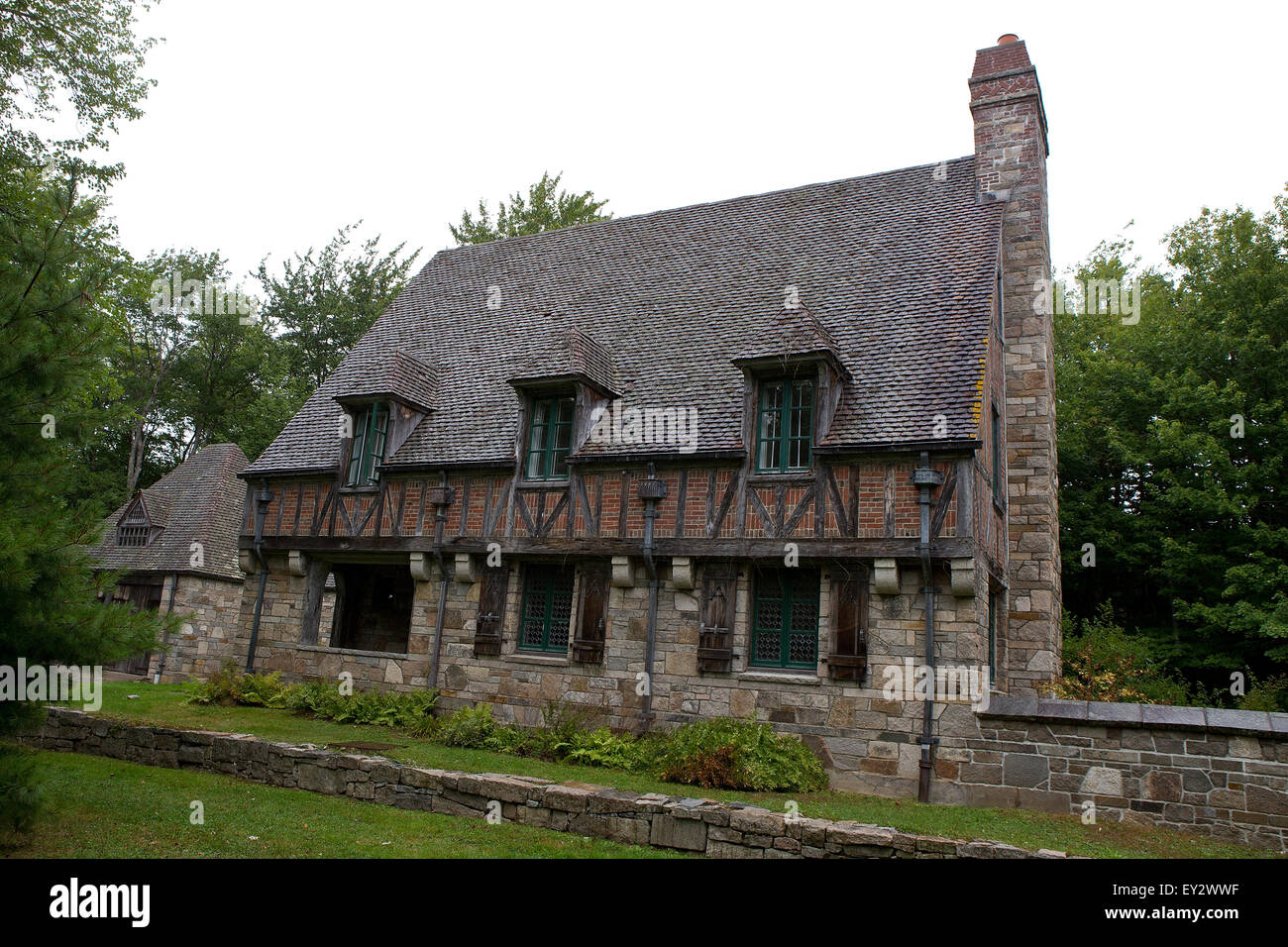 Jordan Gate Teichhaus, Acadia National Park, Maine, Vereinigte Staaten von Amerika Stockfoto
