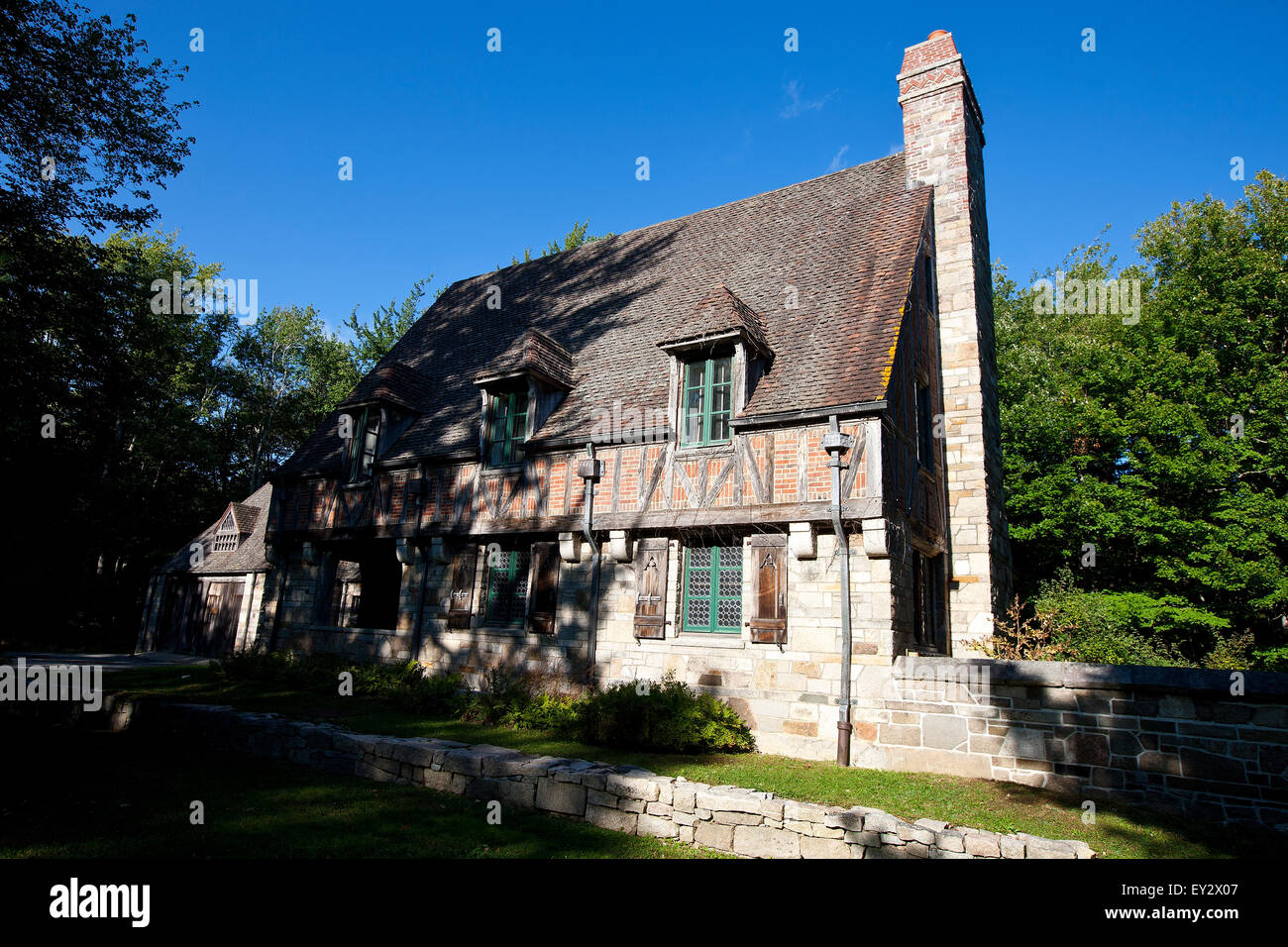 Jordan Gate Teichhaus, Acadia National Park, Maine, Vereinigte Staaten von Amerika Stockfoto