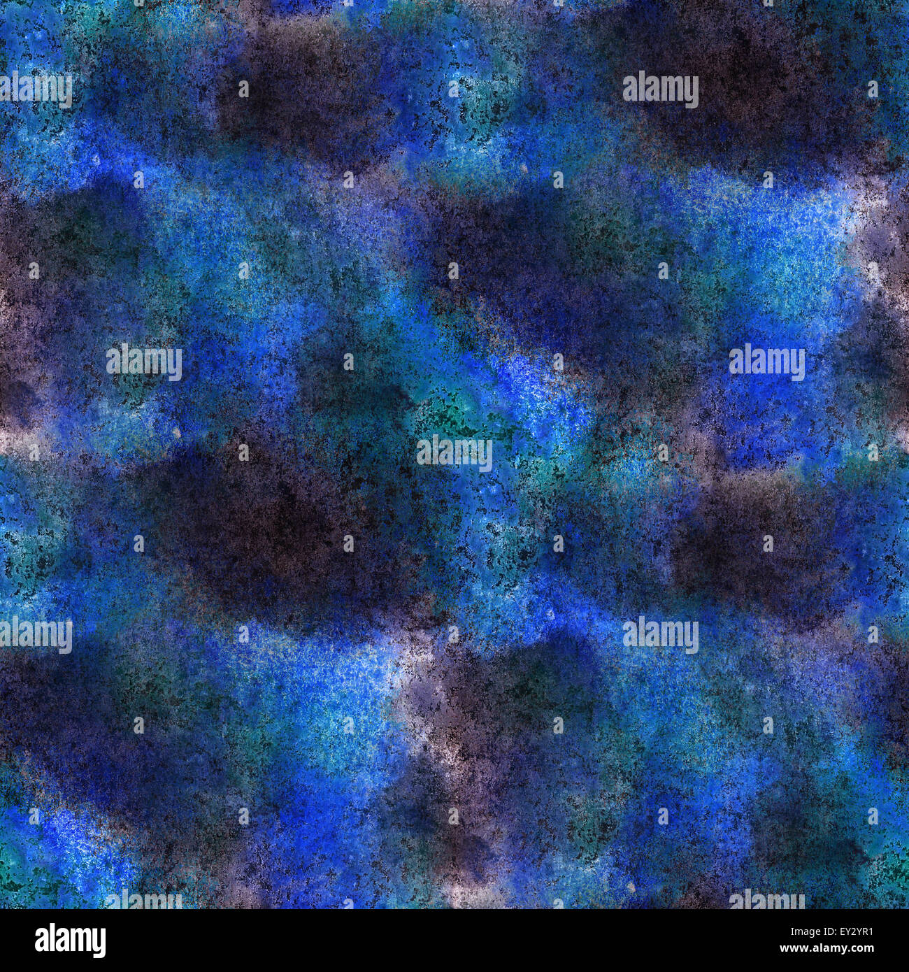 Blaue Musterdesign Aquarell Hand abstrakt gemalten Hintergrund Stockfoto