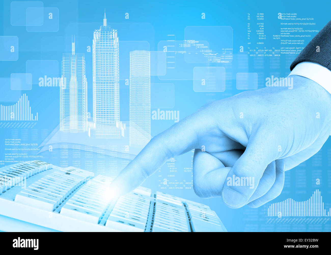 Unternehmenshilfe rechten und Grafiken Stockfoto