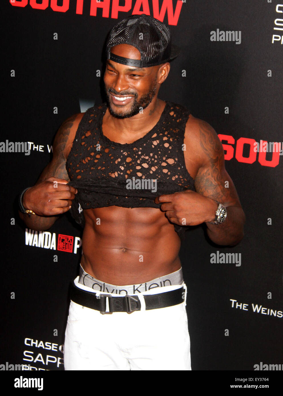 New York, New York, USA. 20. Juli 2015. TYSON BECKFORD besucht die New Yorker Premiere von "Rechtsausleger" AMC Loews Lincoln Center statt. Bildnachweis: Nancy Kaszerman/ZUMAPRESS.com/Alamy Live-Nachrichten Stockfoto