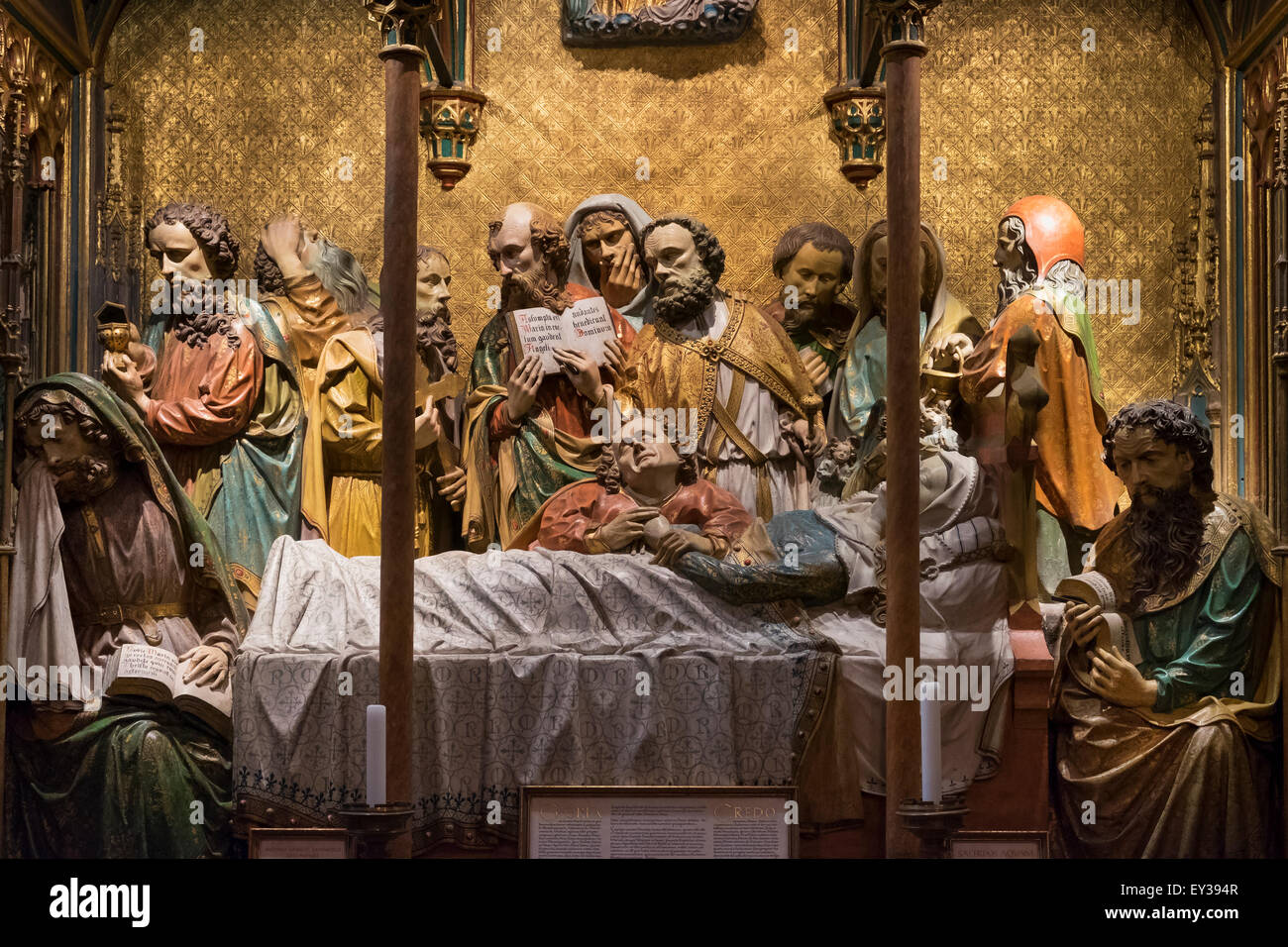 Altar der Maria schlafen, Frankfurter Dom, Frankfurt Am Main, Hessen, Deutschland Stockfoto
