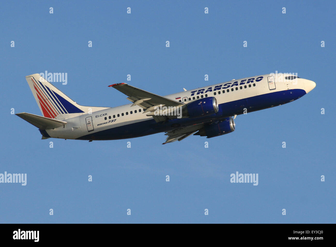 "TRANSAERO" RUSSLAND 737 Stockfoto