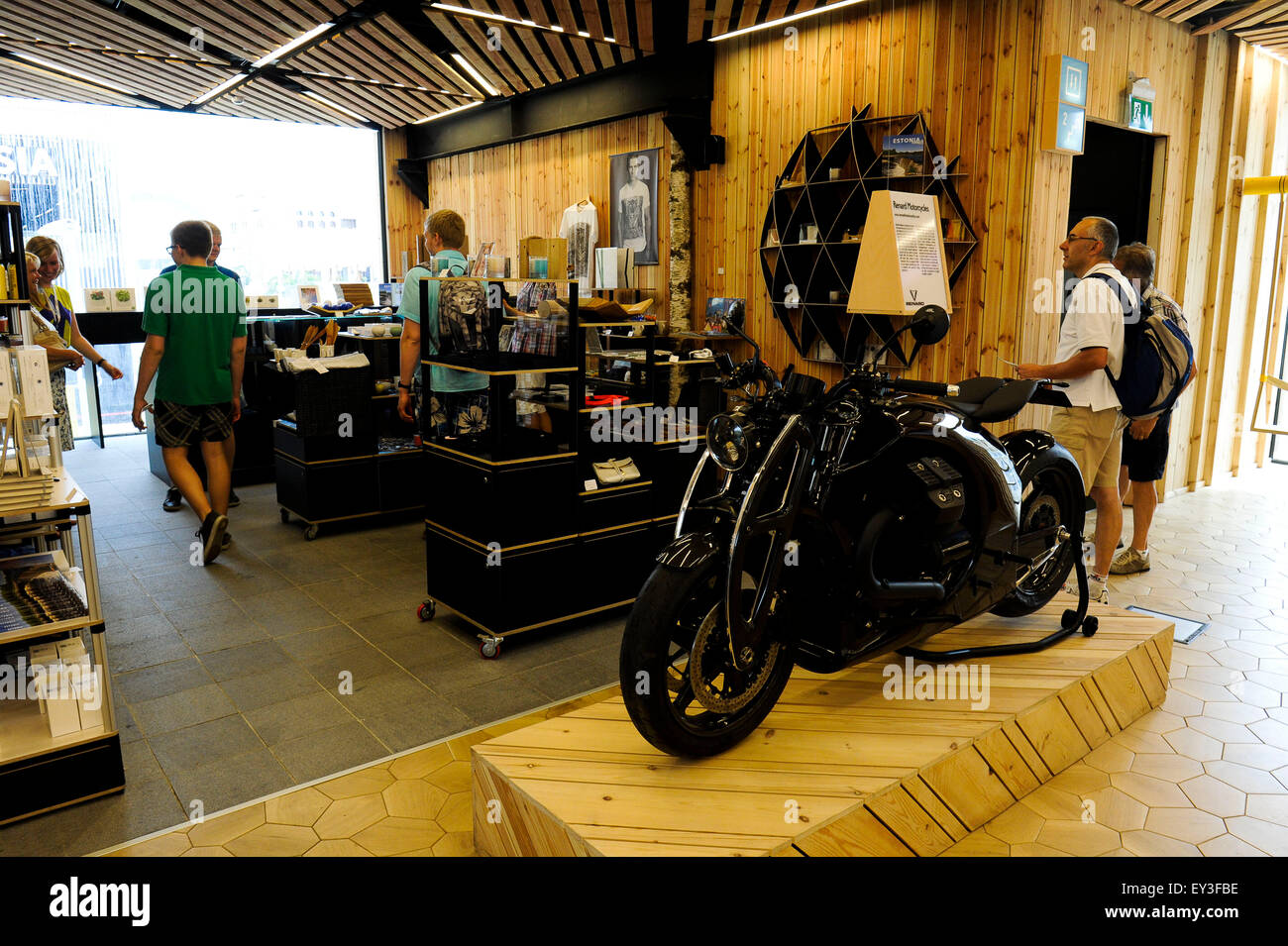 Italien Mailand Expo Pavillon Estland 2015, Architektur, Gebäude, Stadt, bunten, Bau, Europa, europäisch, Veranstaltung, Veranstaltungen, Stockfoto