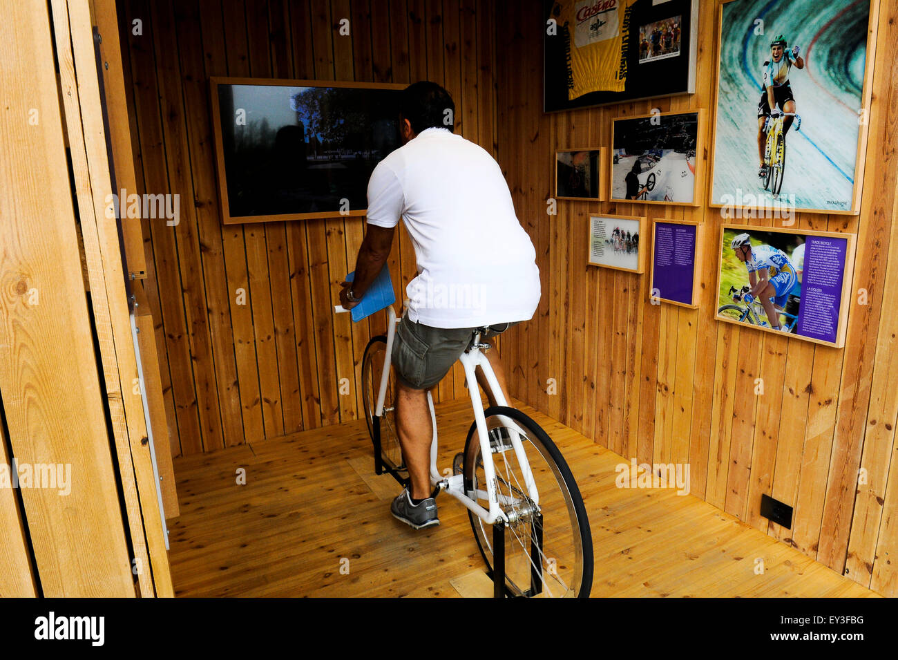 Italien Mailand Expo Pavillon Estland 2015, Architektur, Gebäude, Stadt, bunten, Bau, Europa, europäisch, Veranstaltung, Veranstaltungen, Stockfoto