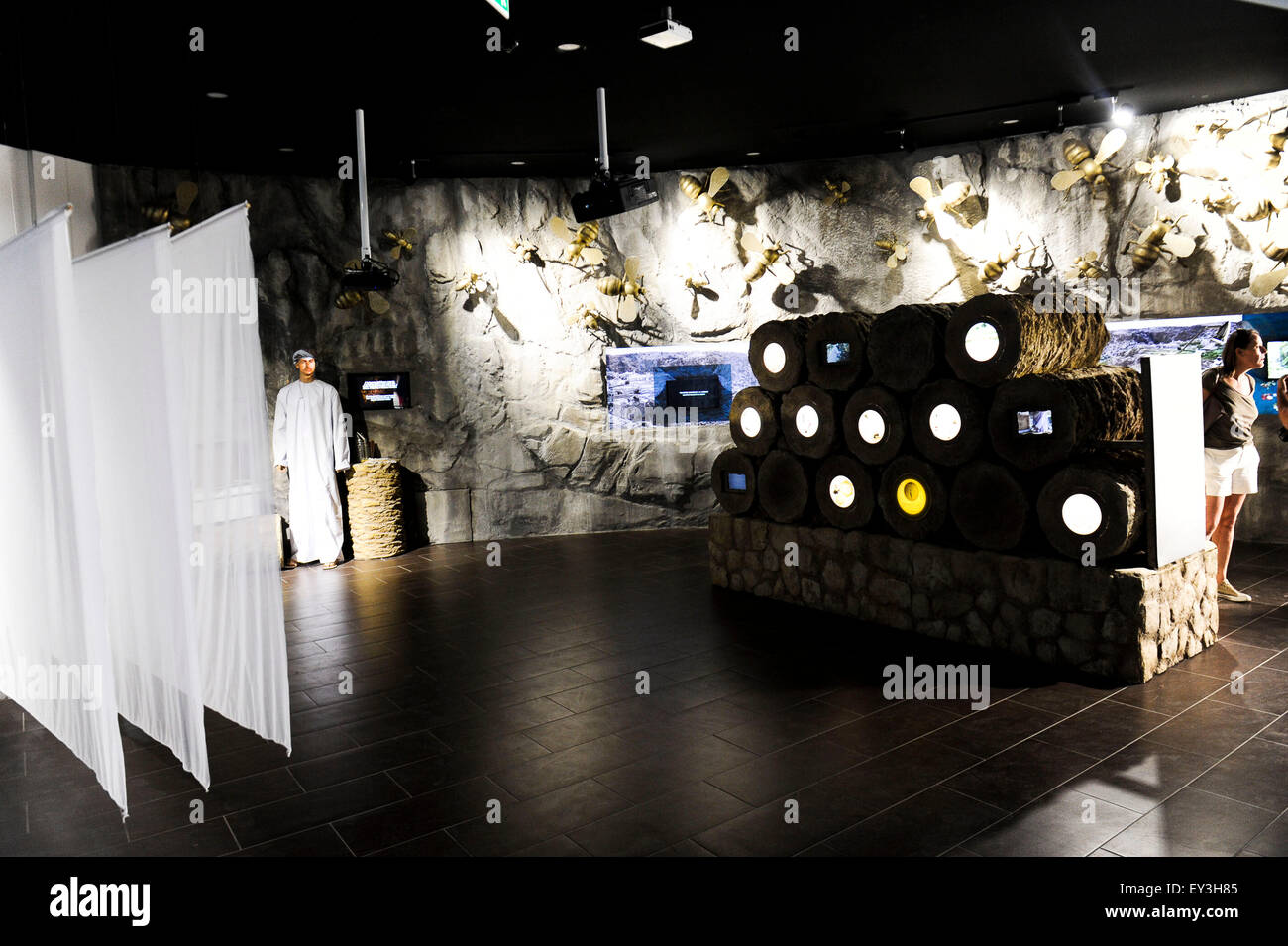 Italien Mailand Expo Pavillon Oman 2015, Architektur, Gebäude, Stadt, bunten, Bau, Europa, europäisch, Veranstaltung, Veranstaltungen, Informations Stockfoto