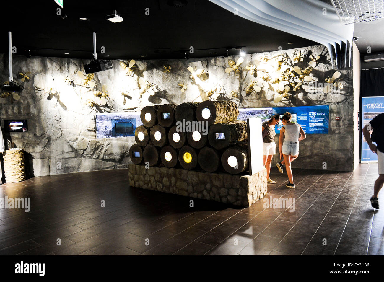 Italien Mailand Expo Pavillon Oman 2015, Architektur, Gebäude, Stadt, bunten, Bau, Europa, europäisch, Veranstaltung, Veranstaltungen, Informations Stockfoto