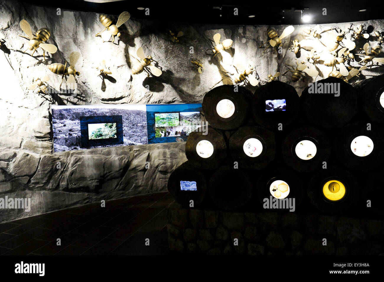 Italien Mailand Expo Pavillon Oman 2015, Architektur, Gebäude, Stadt, bunten, Bau, Europa, europäisch, Veranstaltung, Veranstaltungen, Informations Stockfoto