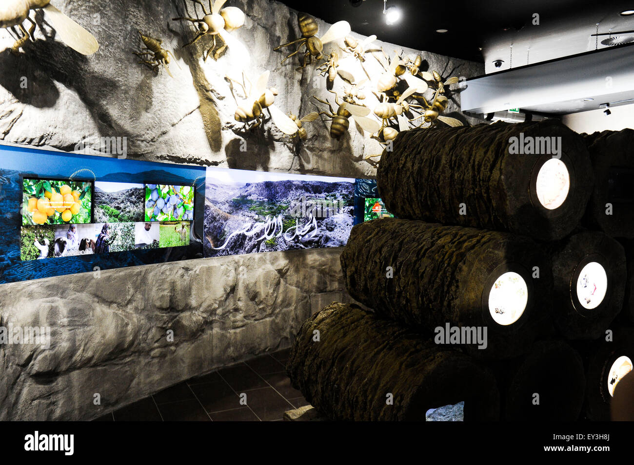 Italien Mailand Expo Pavillon Oman 2015, Architektur, Gebäude, Stadt, bunten, Bau, Europa, europäisch, Veranstaltung, Veranstaltungen, Informations Stockfoto