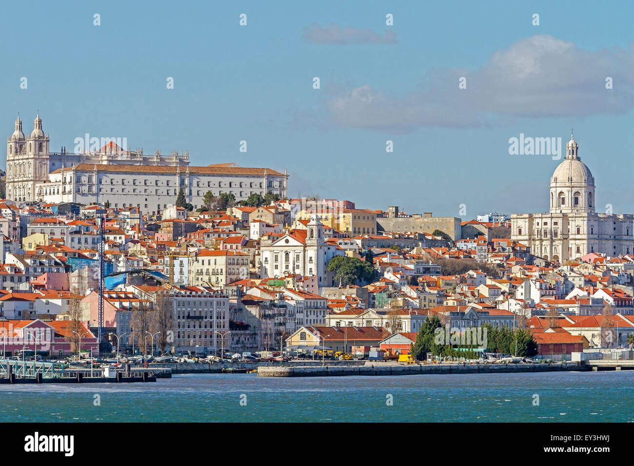 Stadtbild von Lissabon Portugal Stockfoto