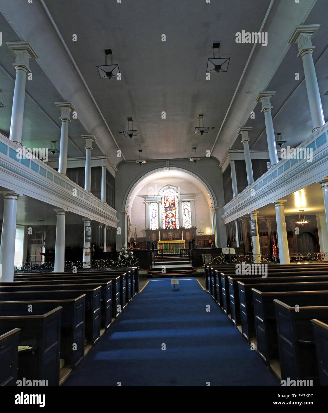 Innere St Cuthberts Kirche, Carlisle, Cumbria, England, UK Stockfoto