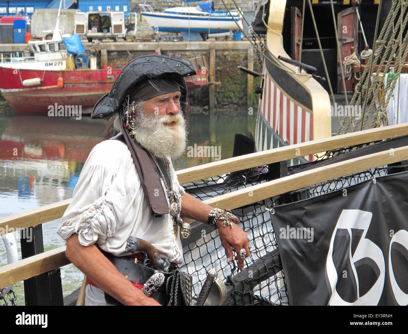 Pirat, Brixham, Devon Stockfoto