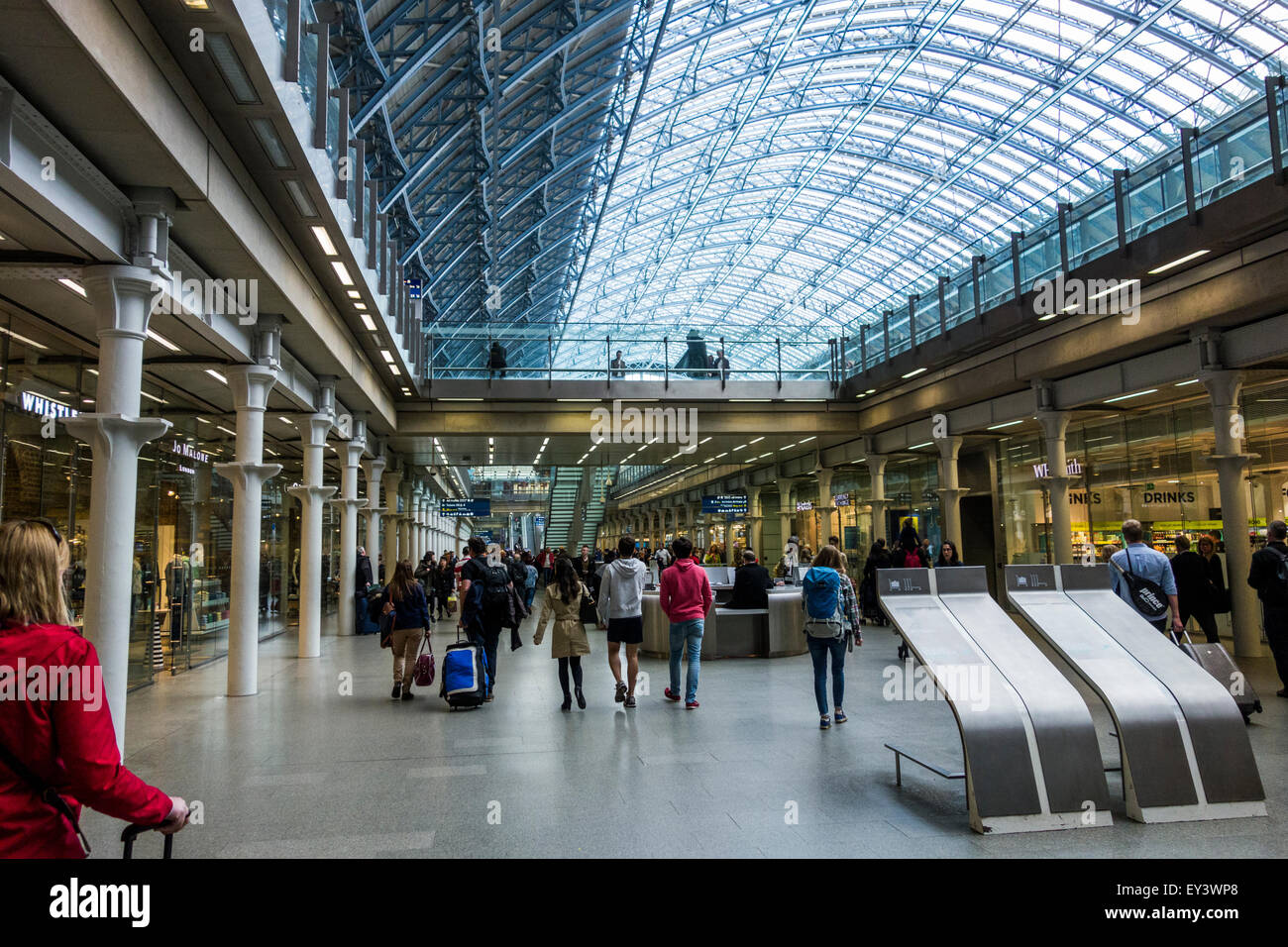 St. Pancras International Station, London, England, UK. Stockfoto