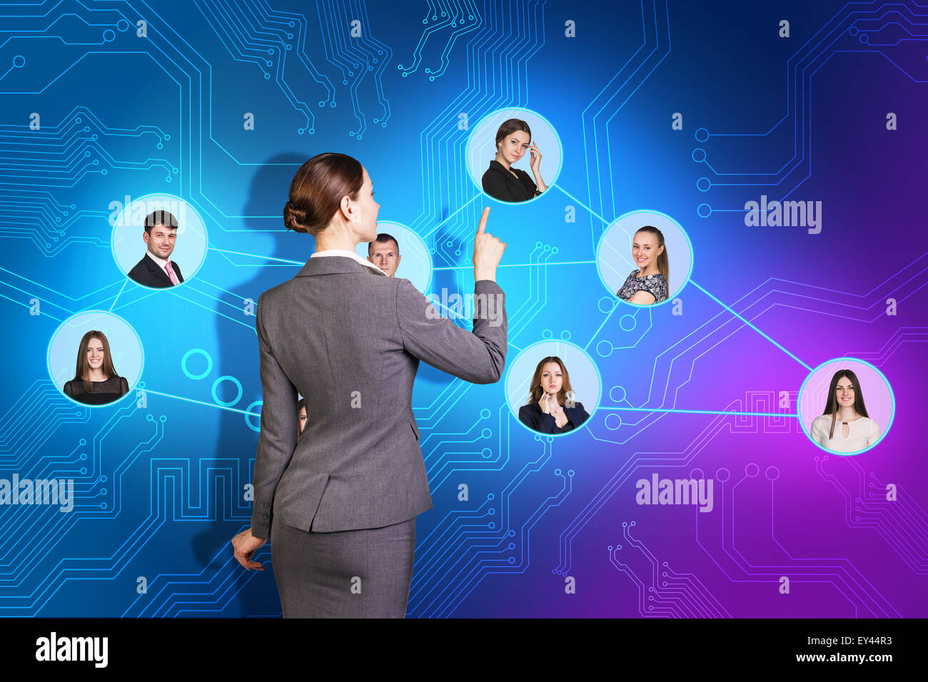 Geschäftsfrauen Kommunikation. Stockfoto