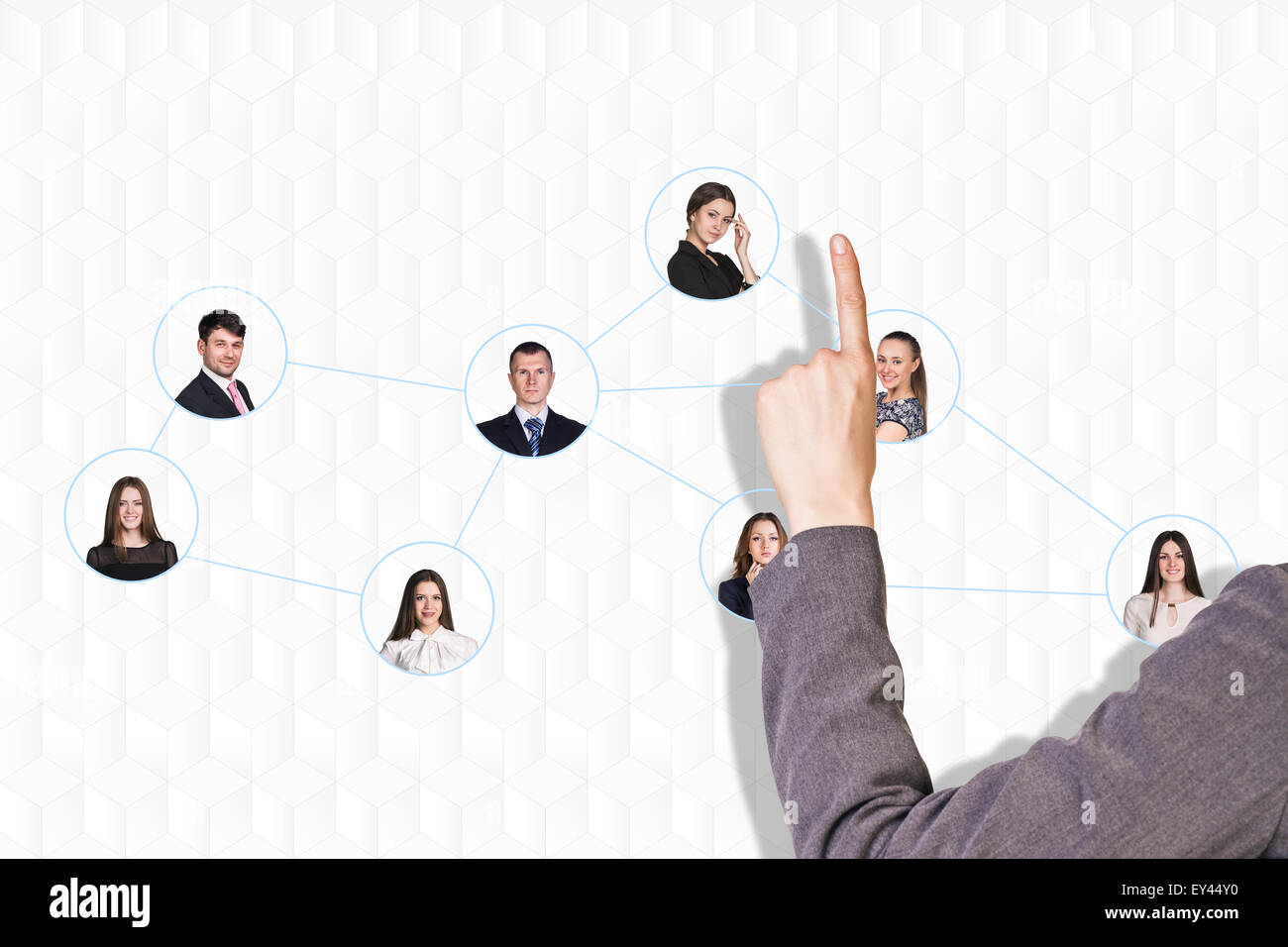 Geschäftsfrauen Kommunikation. Stockfoto