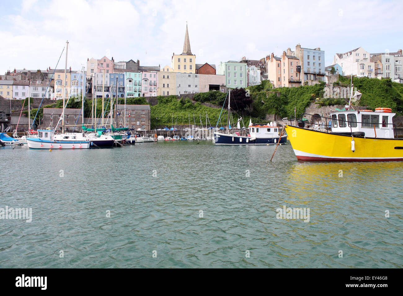 Tenby Hafen, Pembrokeshire, Wales. UK Stockfoto