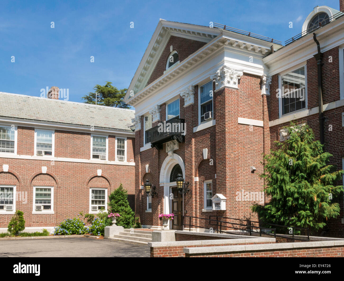 Donahue Hall, Stonehill College Campus, Easton, Ma Stockfoto