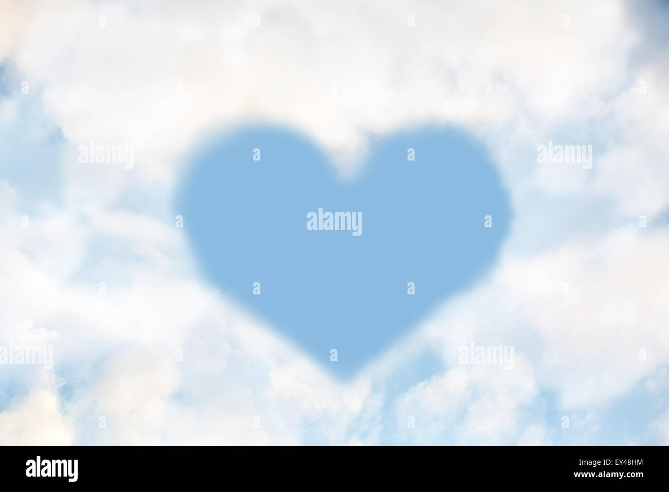 Herz aus cloud Stockfoto