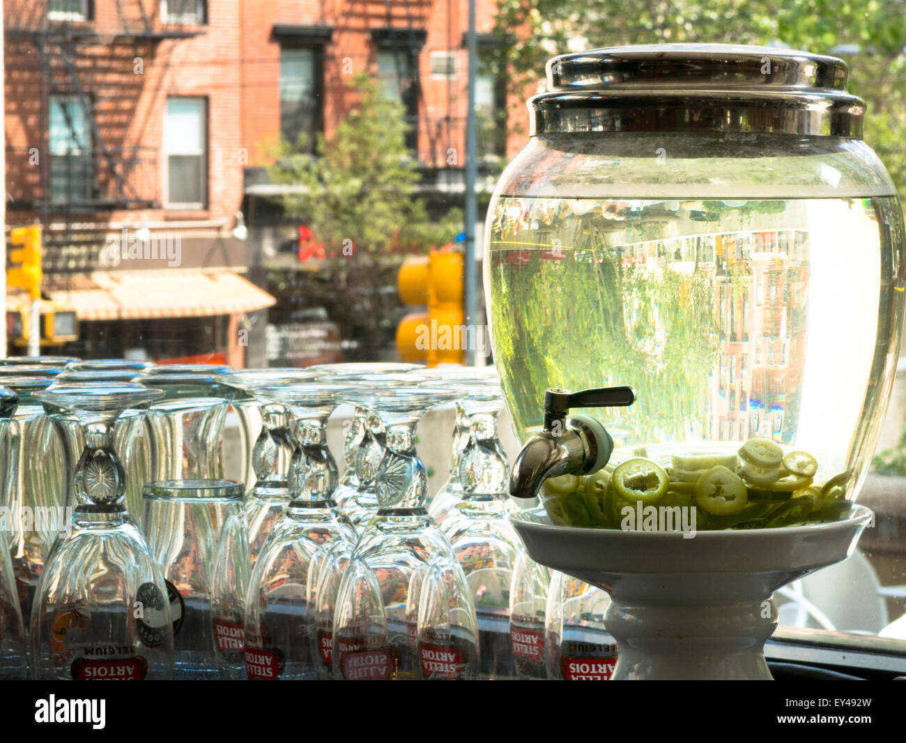 El Rio Grande Mexican Restaurant, NYC Stockfoto