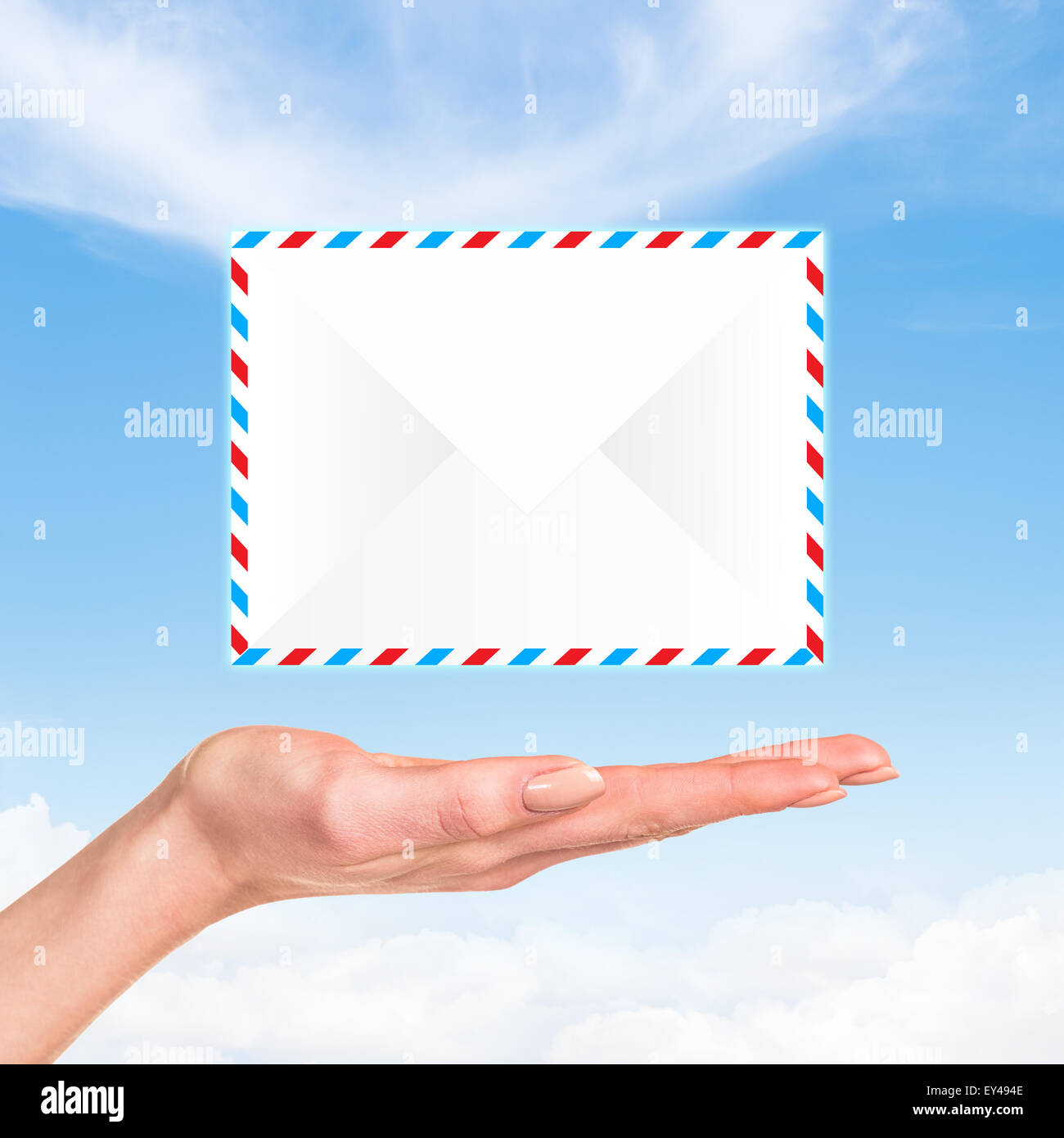 Symbol "Mail" Umschlag Stockfoto