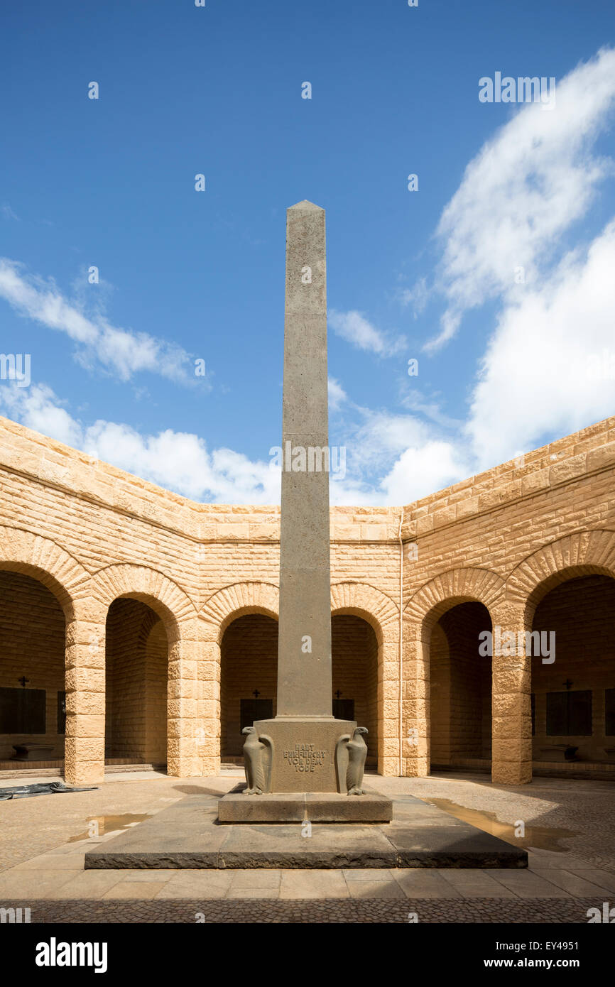 Deutsche Krieg-Denkmal, EL Alamein, Ägypten Stockfoto