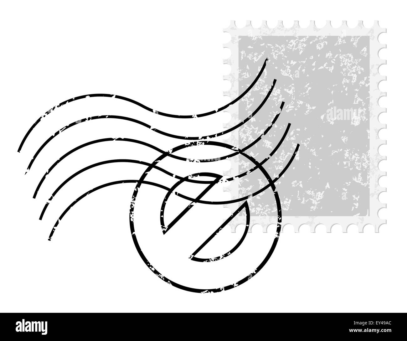 Stempel und Poststempel Stockfoto