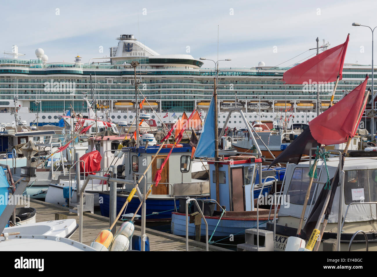 Das Kreuzfahrtschiff Brillanz der Meere bei Skagen. Stockfoto