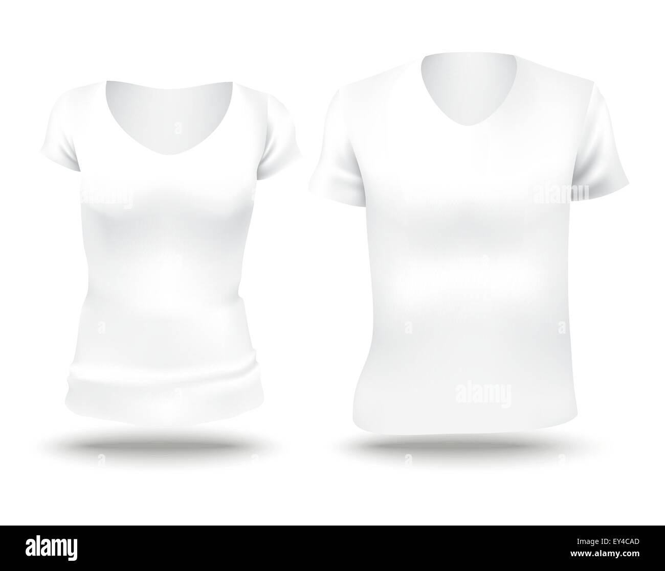 weißes Hemd Vorlage - Vektor-illustration Stock Vektor