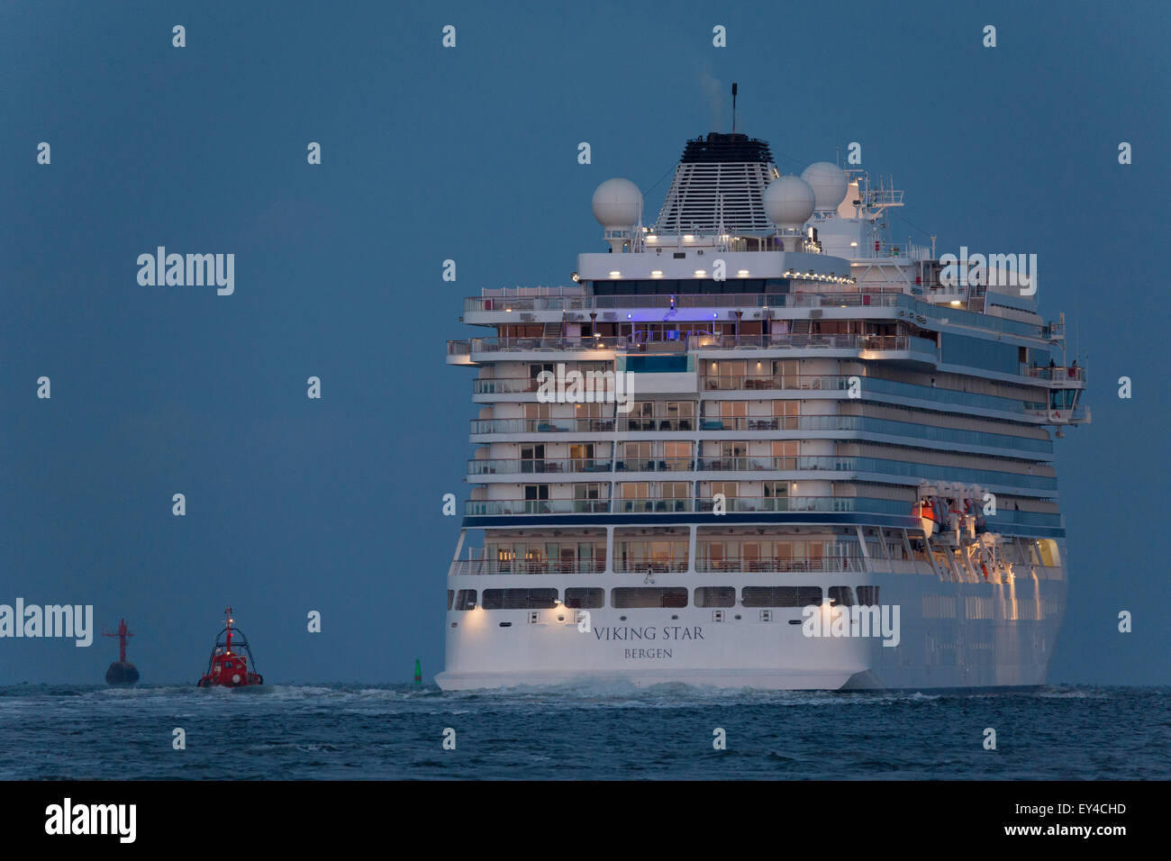 Die Viking Ocean Cruises Schiff Viking Star in den Limfjord, Dänemark. Stockfoto