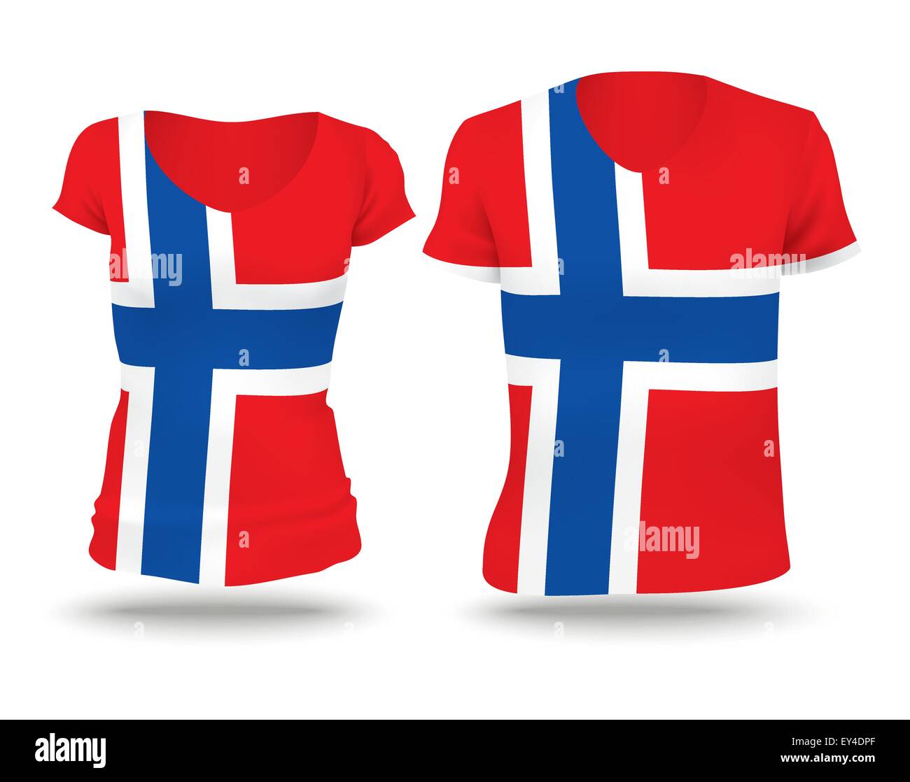 Flag-Shirt-Design von Svalbard - Vektor-illustration Stock Vektor