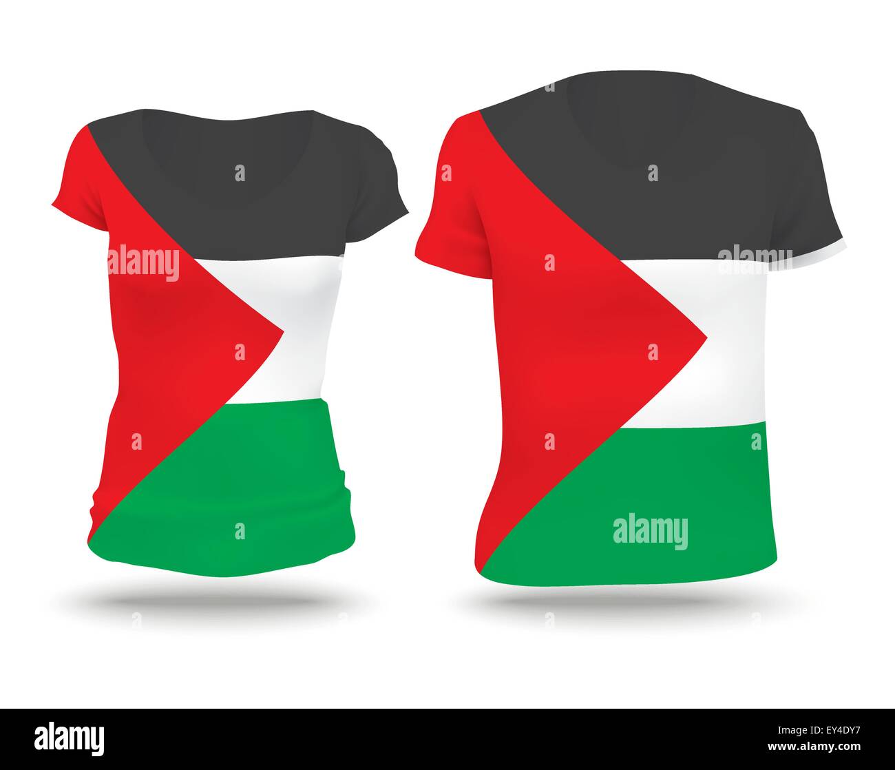 Flag-Shirt-Design des Westjordanlands - Vektor-illustration Stock Vektor