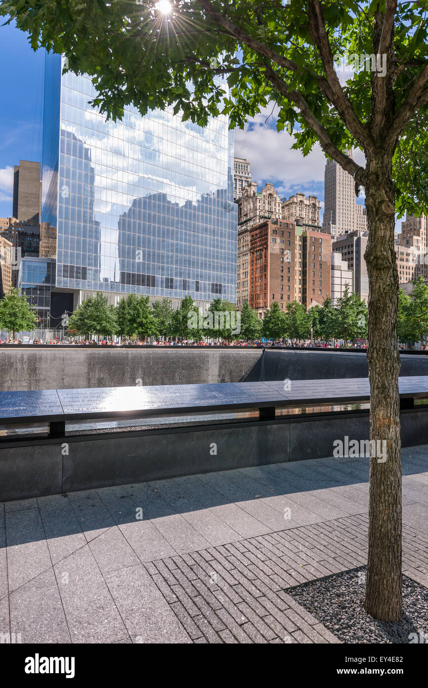 Ground Zero - die 09:11 Memorial Stockfoto