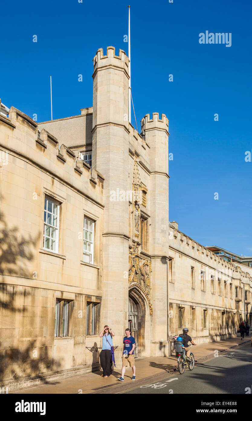 Das große Tor in Christs College Cambridge Cambridge Cambridgeshire England UK GB EU Europa Stockfoto