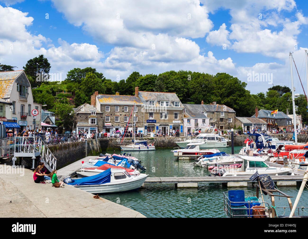 Der Hafen in Padstow, Cornwall, England, UK Stockfoto