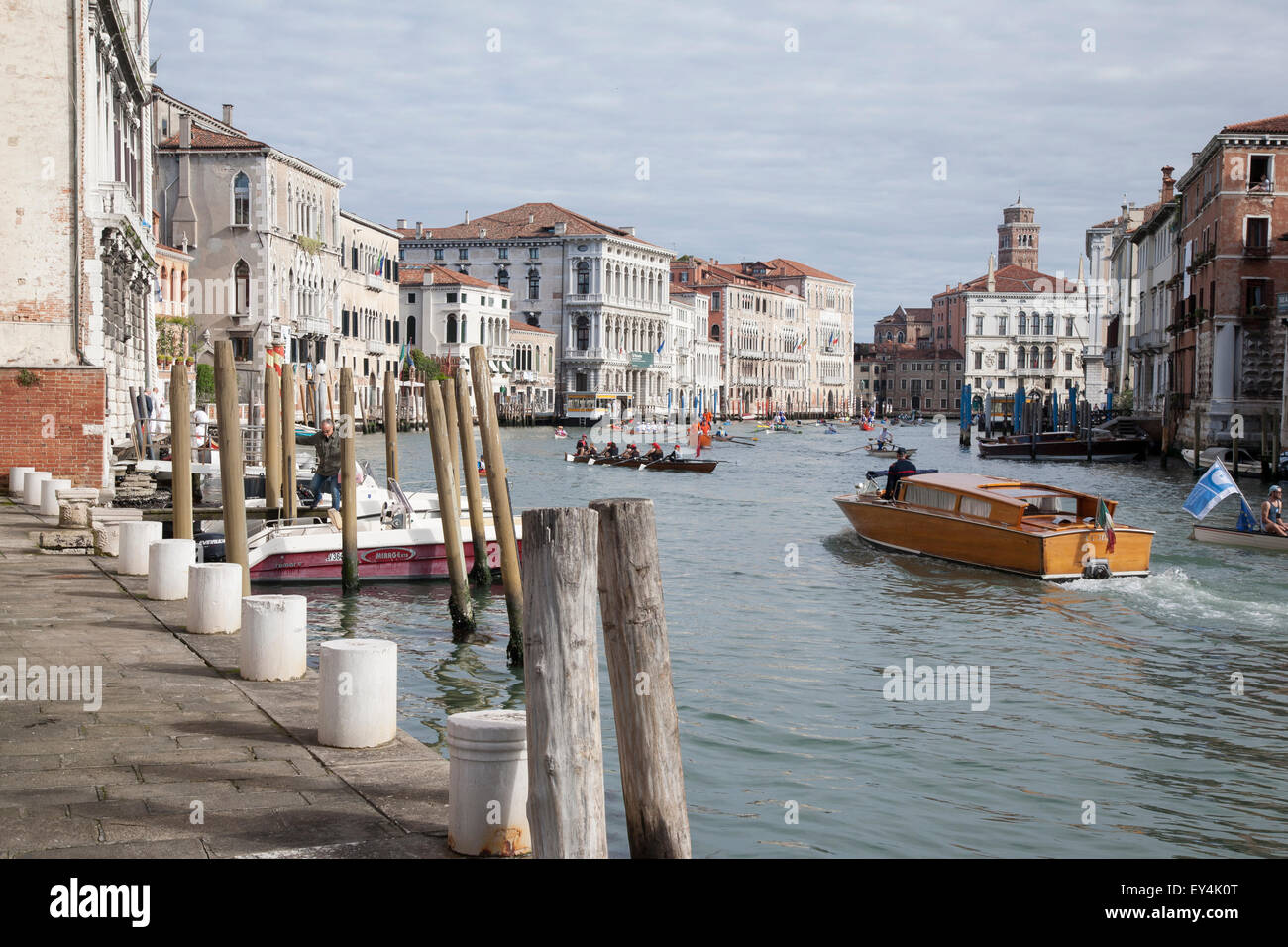 Regatta der Acient Seerepubliken, Canal Grande, Venedig, Italien, Europa Stockfoto