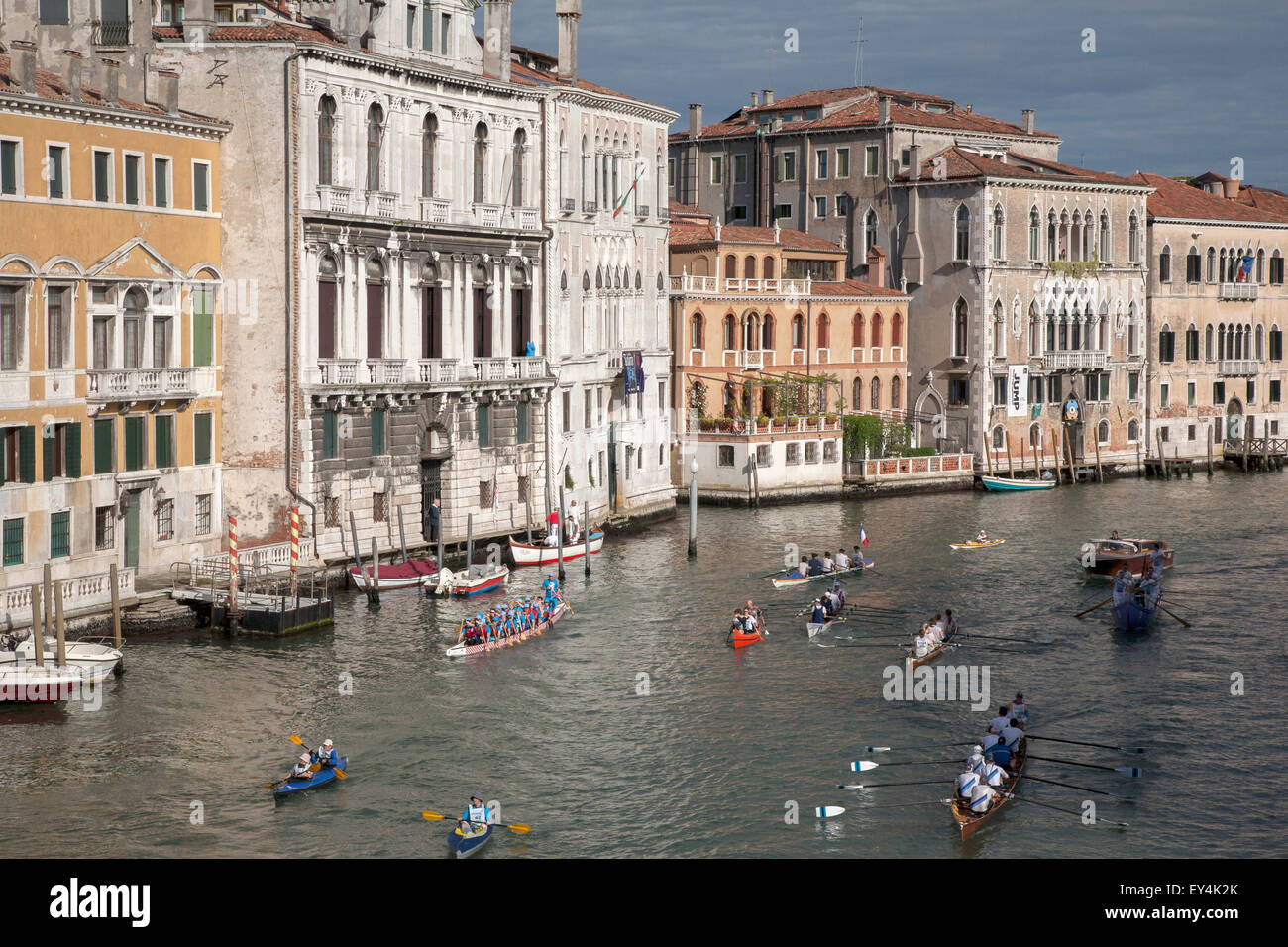 Regatta der Acient Seerepubliken, Canal Grande, Venedig, Italien, Europa Stockfoto