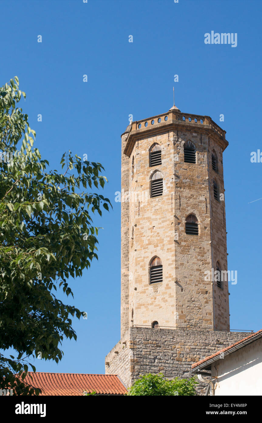 Der achteckige Turm von Millau Glockenturm, Aveyron, Frankreich, Europa Stockfoto