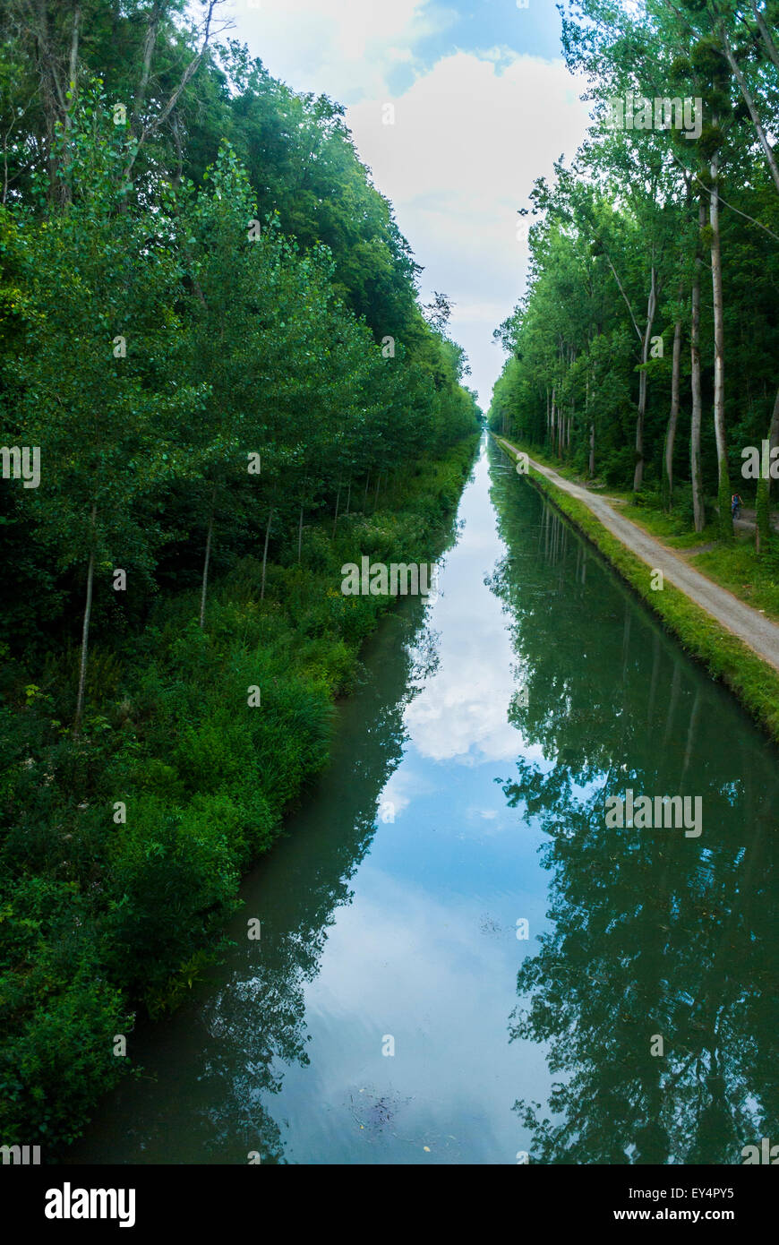 Villepinte, Frankreich, Paris-Vororte, Kanal l'Ourcq, malerische im Parc Forestier de Sevran (93) Stockfoto