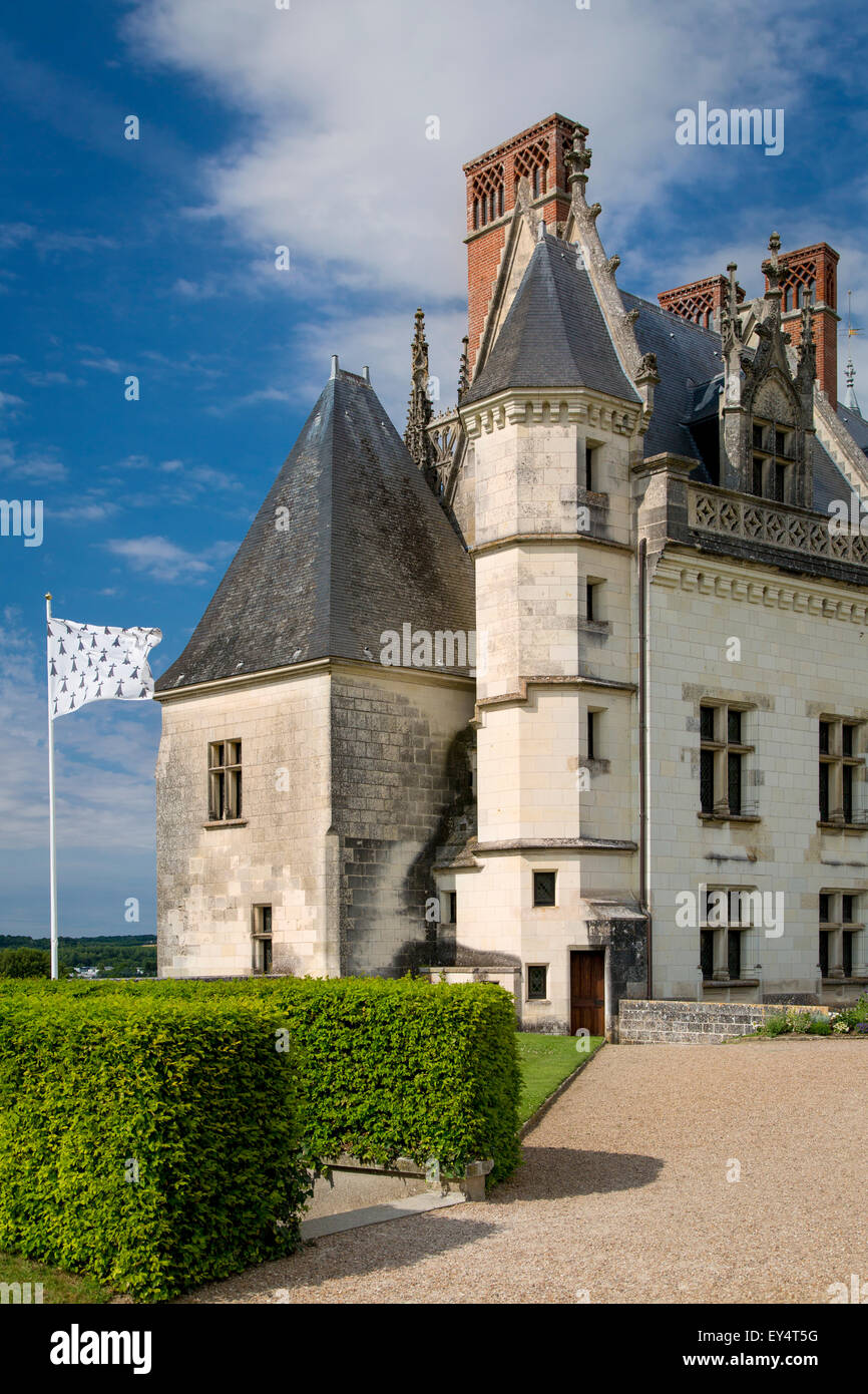 Chateau d ' Amboise, Amboise, Indre-et-Loire, Centre, Frankreich Stockfoto