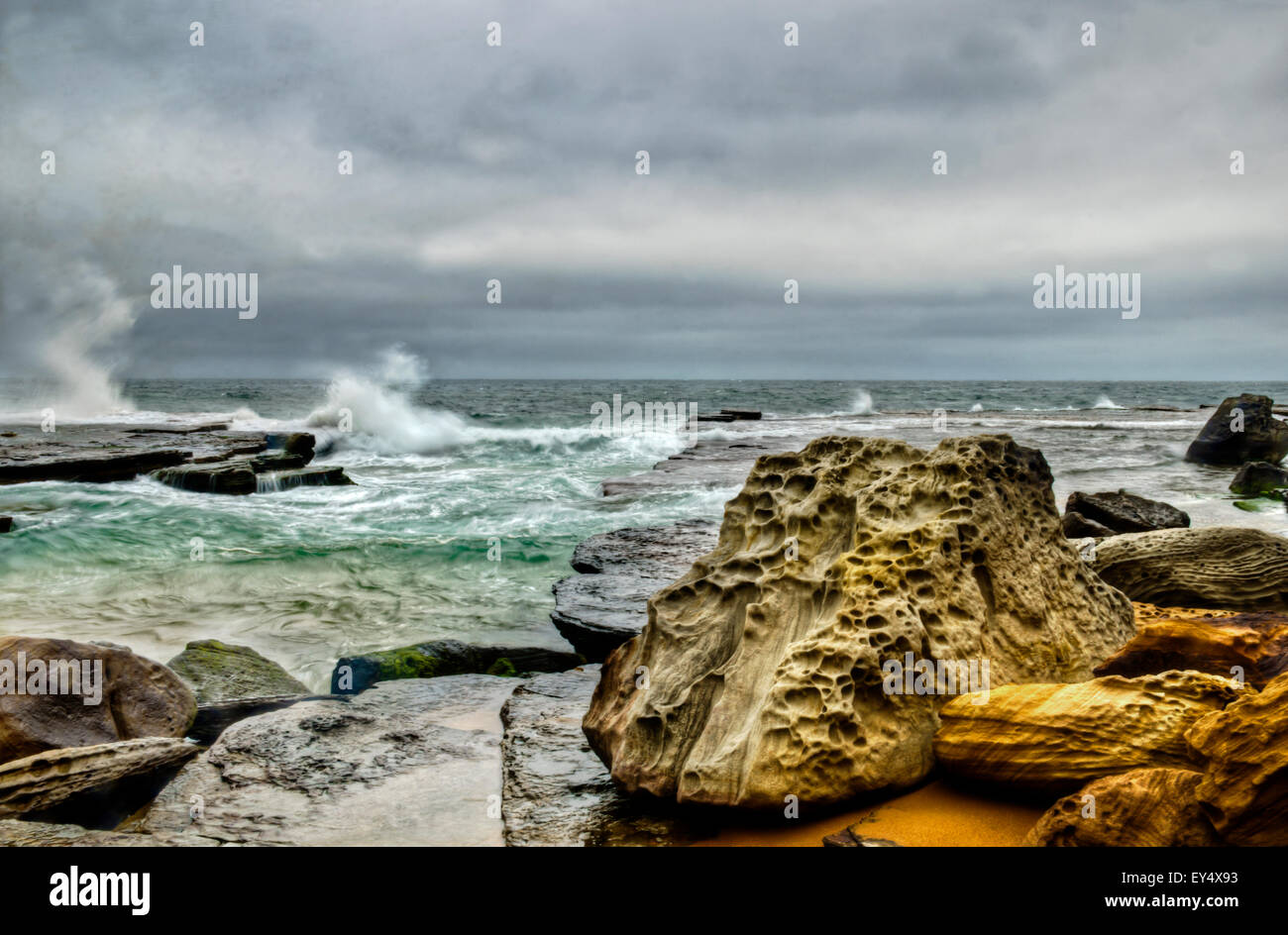 Turimetta Strand, seine, Sydney Vorort Stockfoto