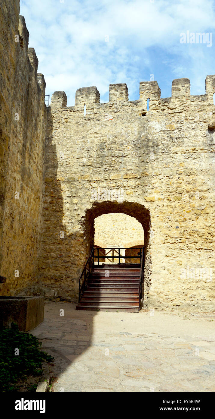 Schloss st. Jorge Portugal Lissabon im Inneren Stockfoto