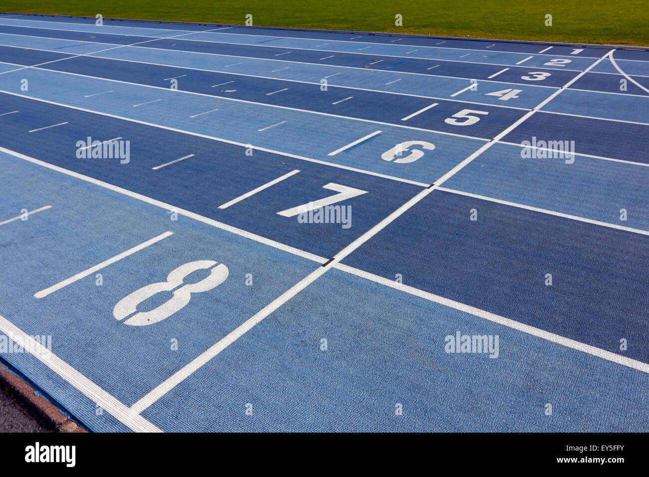Leichtathletik-Bahnen Stockfoto