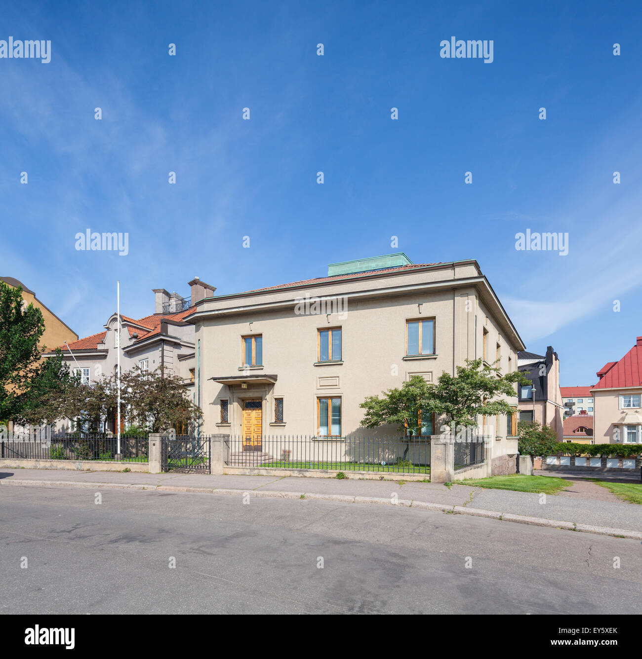 Schöne Gebäude in Helsinki, Finnland Stockfoto