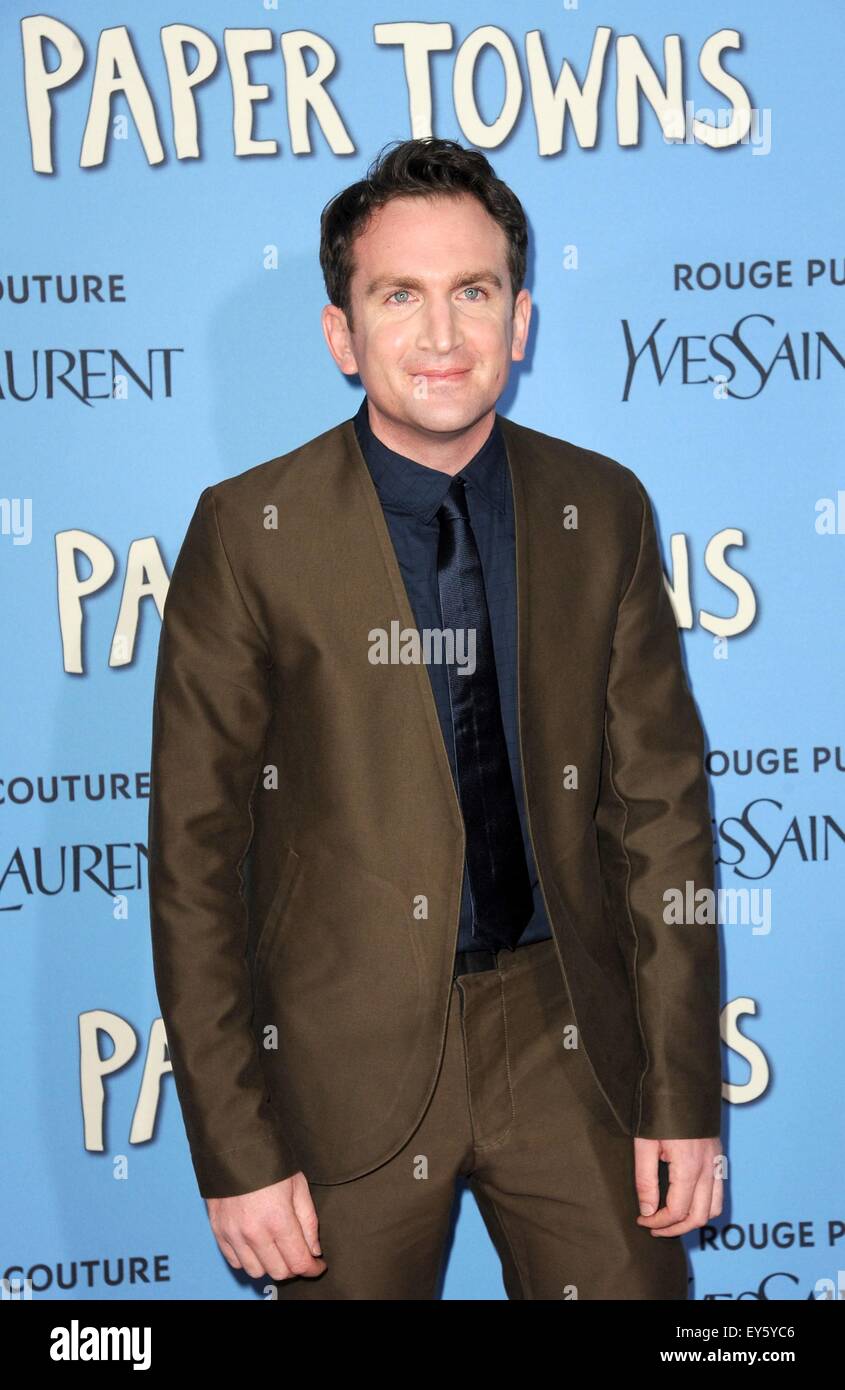 Jake Schreier im Ankunftsbereich für MARGOS Spuren Premiere, AMC Loews Lincoln Square, New York, NY 21. Juli 2015. Foto von: Kristin Callahan/Everett Collection Stockfoto