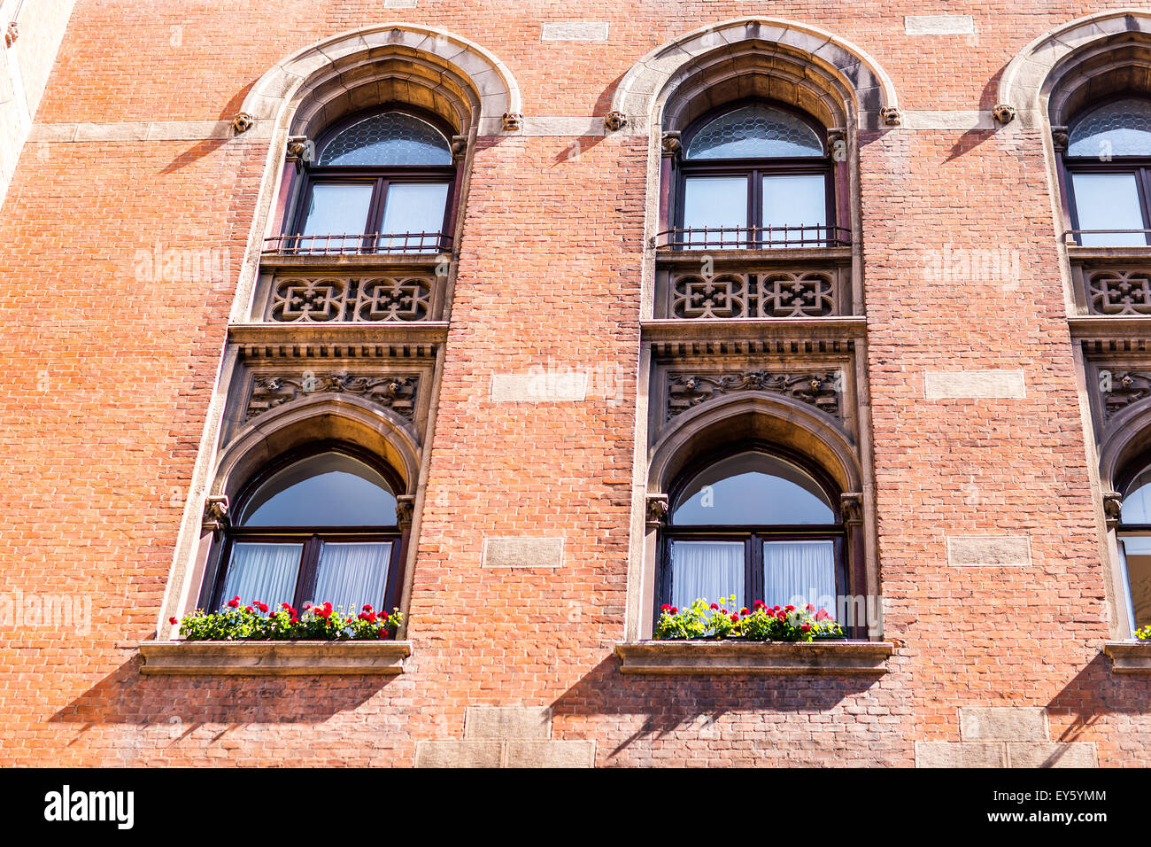Kirche im gotischen Stil Stockfoto